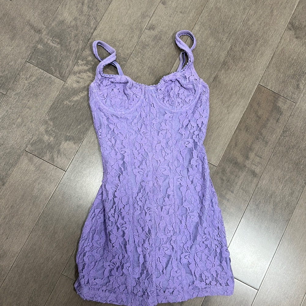 Urban outfitters purple lace dress